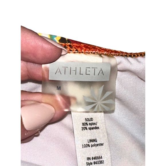 NWOT Side Tie Paisley Athleta Bikini Bottom Medium - Picture 4 of 7